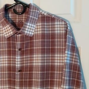 Tasso Elba Long Sleeve Plaid Shirt . Size XL